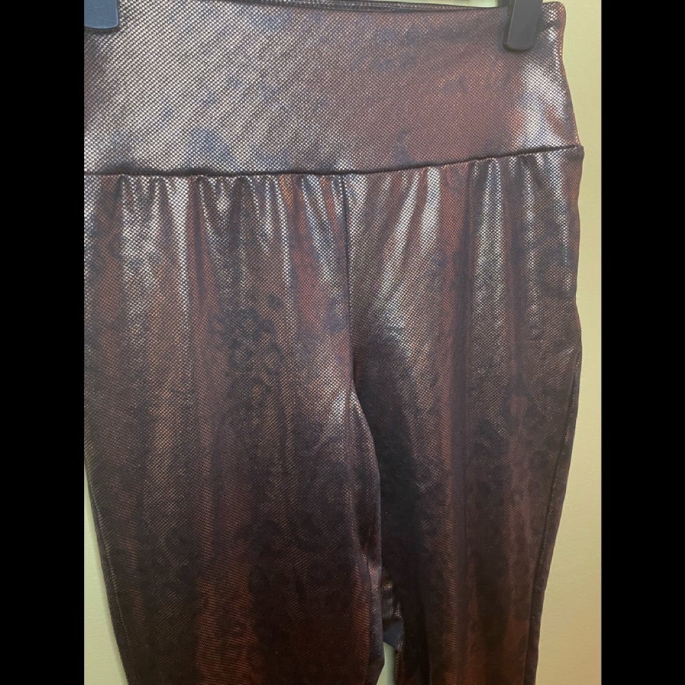 Wild Fable Metallic Animal Print High Rise Leggings- S - Picture 3 of 8